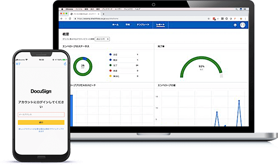 電子署名サービス ドキュサイン 電子印鑑 決裁 署名のシヤチハタクラウド